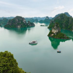 HALONG BAY IS RECOGNIZED AS A UNESCO WORLD NATURAL HERITAGE SITE.